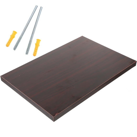 HOMEMAXS Rack Pantry Wall Mount Floating Shelf 30X20X2CM Brown