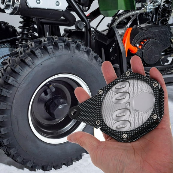 HOMEMAXS Rear License Plate Frame Bike Plate Frame with Wrench Aluminum Alloy Frame for Motorcycle License Plate Bracket Black