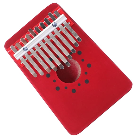 WEUVEB Wooden Thumb Piano Portable Musical Instrument for Kids and Musicians 1 Set 7.3x5.1x1.8in