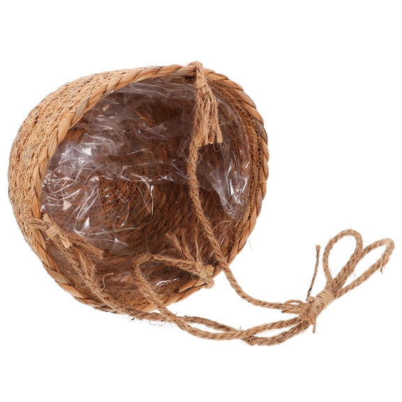 Greenadscape Woven Planter Round Mouth Rustic Style Gardeners 1Set 8.5X7.7X4.5In