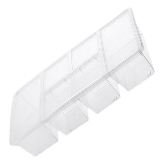 HOMEMAXS Refrigerator Organizer Bin Fridge Storage Bin Clear Storage Container Divided Food Storage Box with Lid