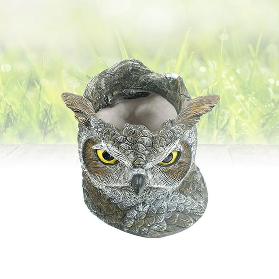 Resin Owl Animal Succulent Flowerpot Vase Resin Flower Pots Potted Desktop Decor