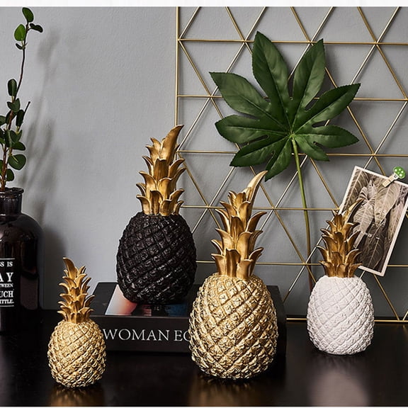Resin Pineapple Ornaments Black Themed Decors Wedding Decoration