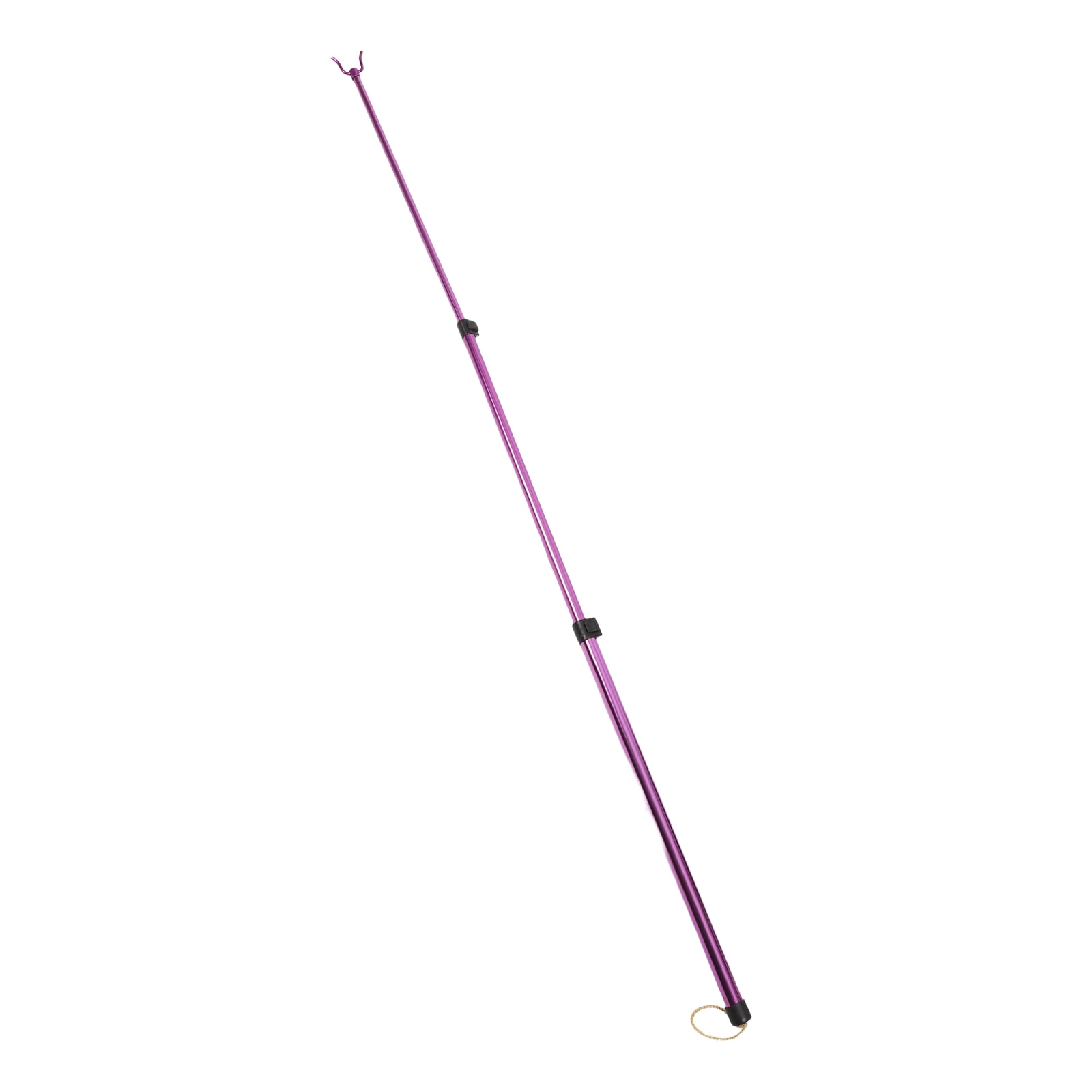 Telescopic Clothes Rail Home Pole Hang Long Reach Travel Purple ...