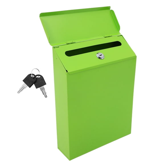 HOMEMAXS Retro Style Mailbox Home Outdoor Vintage Antique Office Light Green