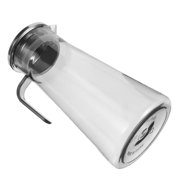 BEADCEST Acrylic Tea Pitcher with Stainless Steel Lid, Juice Pitcher for Home and Kitchen, 1 Piece