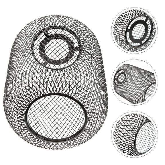 Reusable Lamp Shades Retro Cylinder Lamps for Bedrooms Black