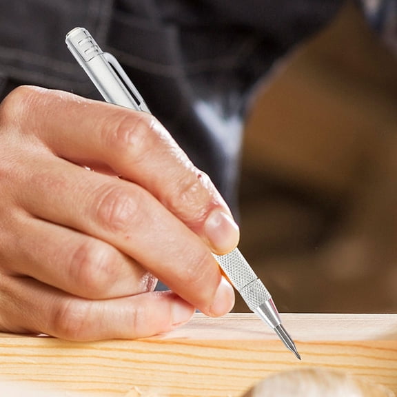 HOMEMAXS Scriber Tools for Precise Marking on Hard Surfaces with Replacement Tips Assorted Color Aluminium Alloy 1 Set