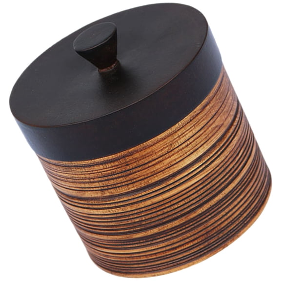 HOMEMAXS Sealed Wooden Tea Jar Kitchen Storage Box Tea Simple Container with Lid