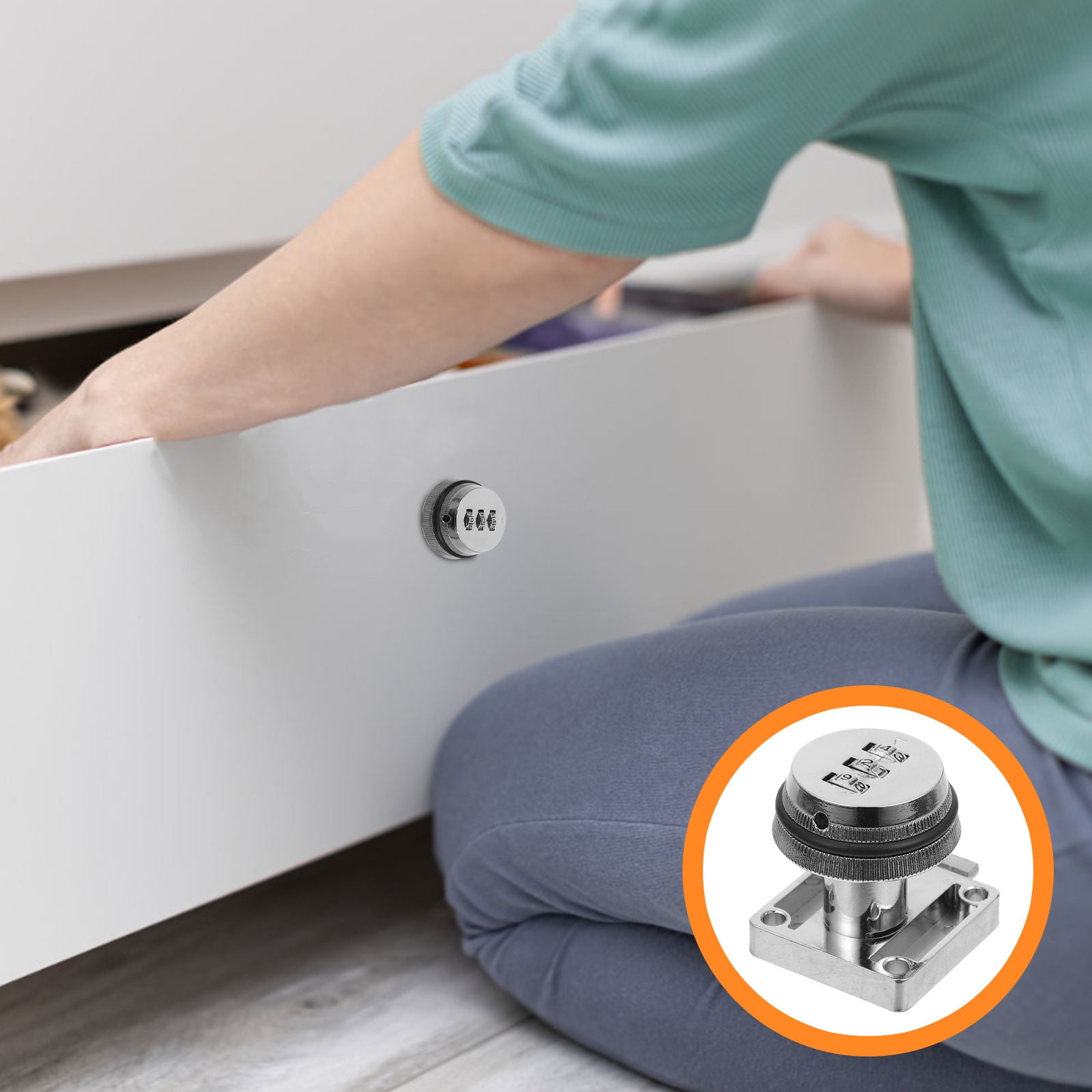 HOMEMAXS Secure Drawer Lock for Cabinet Childproof Password Office ...