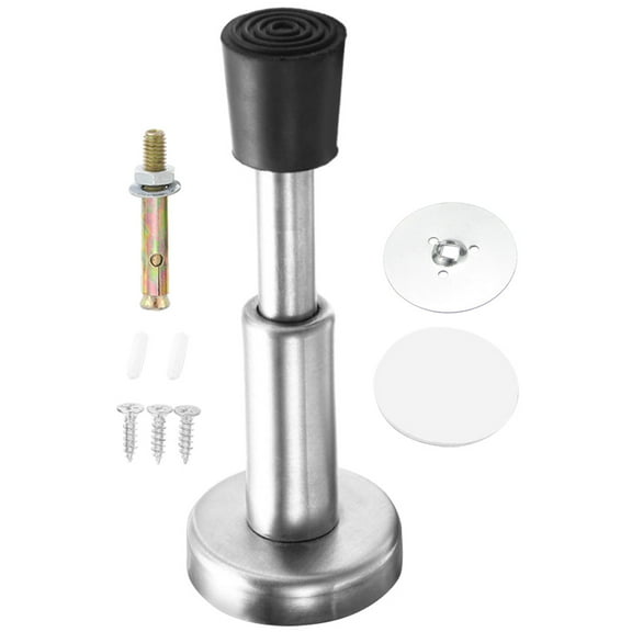 HOMEMAXS Security Door Stopper Replacement Outdoor Blocker Office Silver