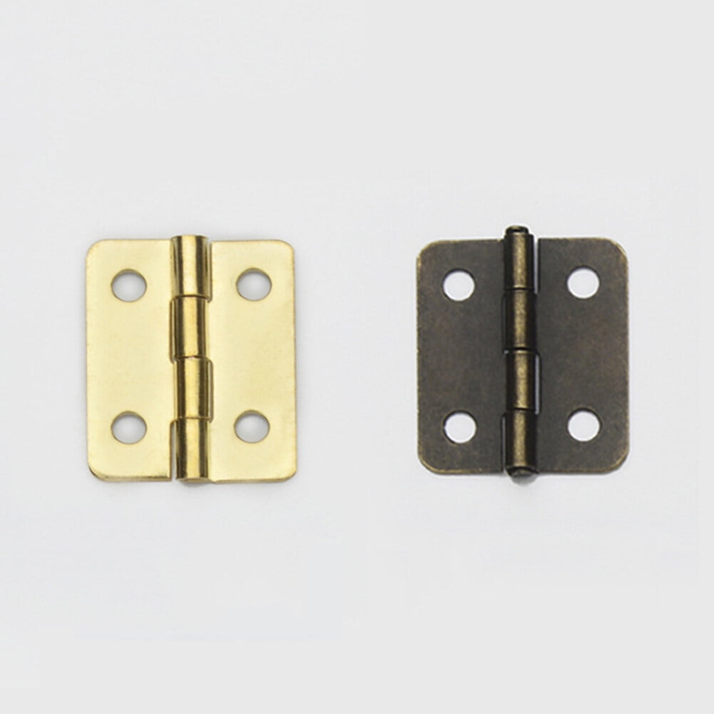 HOMEMAXS Self Closing Spring hinge for Jewel Cases Boxes in Brown Color ...