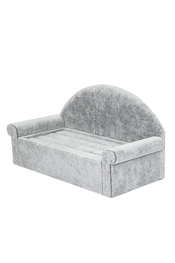 1pc Grey Sofa Shaped Ring Display Stand for Storage Organizer and Ear Rack