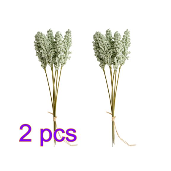 HOMEMAXS  Set of 2 Artificial Flowers Greenery Fake Plant Simulation Wheat