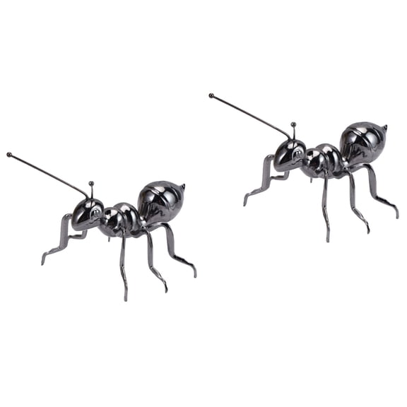 HOMEMAXS  Set of 2 Small Decor Items for Shelf Ant Animals Collection