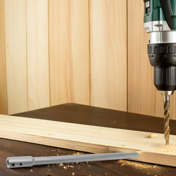 HOMEMAXS Shank Drill Extension Tool 3/8 Hexagonal Handle Electric Drill and Screwdriver Extensions Steel Wood Spade Drill Bit Extension for Narrow Areas