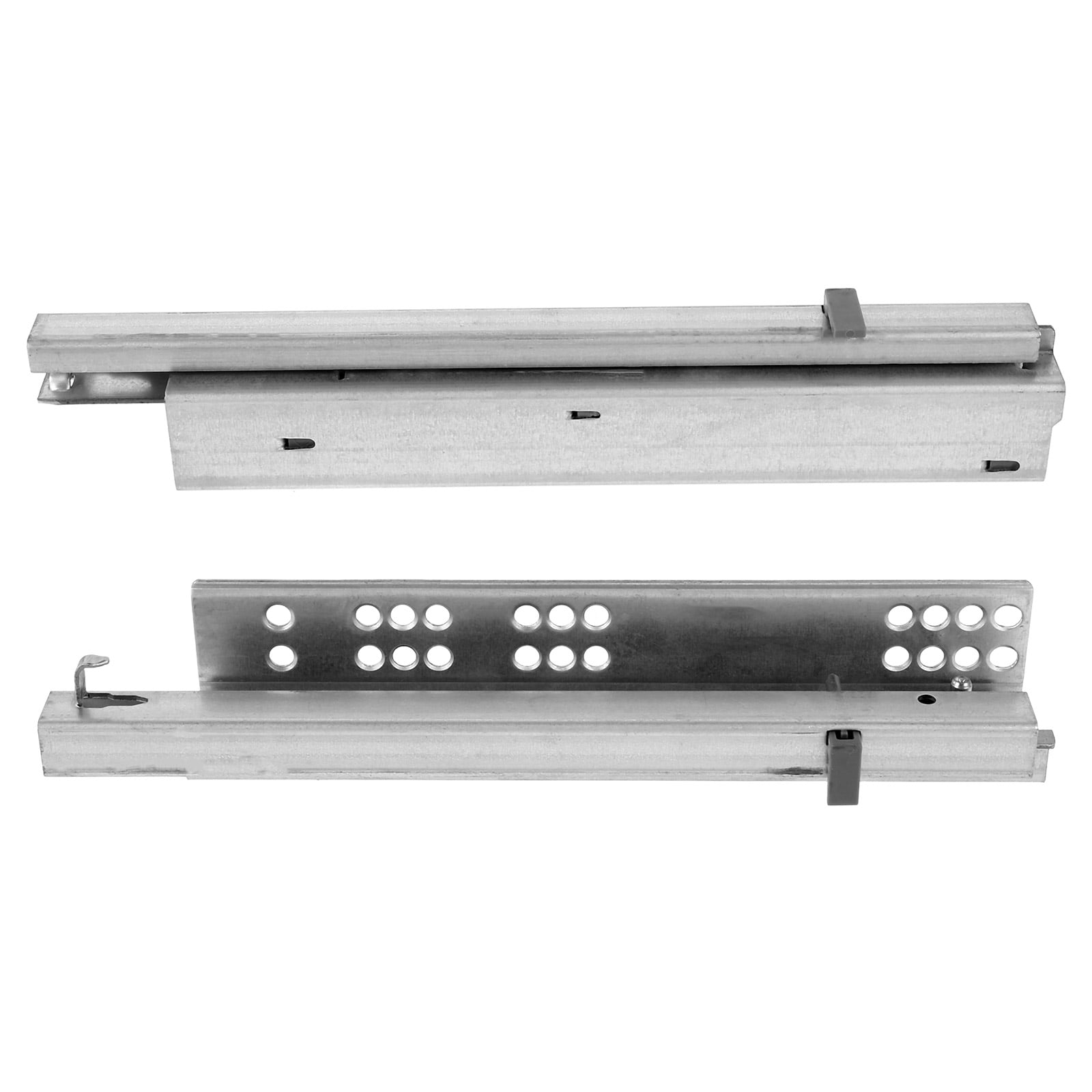 Drawer Bottom Rails HOMEMAXS Silent Drawer Rails Slides Bottom Mount Sliding Concealed ...