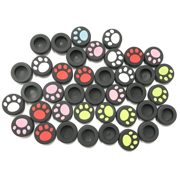 HOMEMAXS Silicone Joystick cover for Gamepad Use Red Soft and Comfortable 4 Pcs Thumb Grips