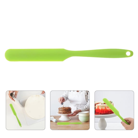 HOMEMAXS Silicone Scraper Tool for Baking with Seamless Design Green Multifunctional Kitchen Spatula 5.9 Inches