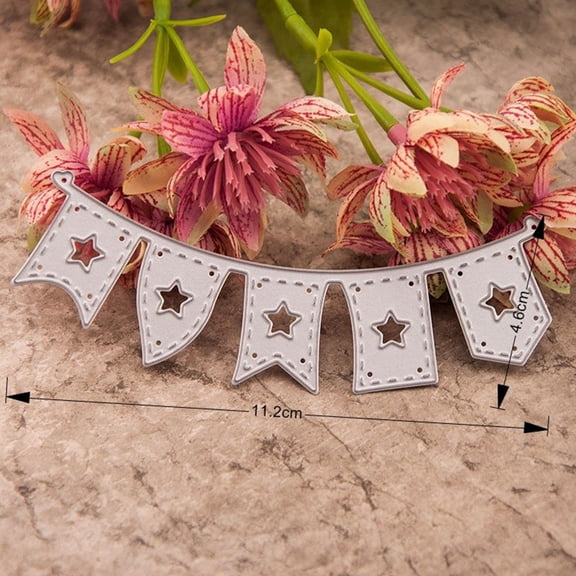 Minkissy Embossing Plates Embossing Stencil Carbon Steel 1Pcs Makers Silver Cutting DIY Projects