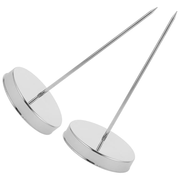 VERDANVERSE Desk Bill Ticket Stand Stabber Silver 2Pcs for Bar Reception