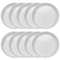 thumbnail image 1 of HOMEMAXS Silver Round Storage Plates for Home Use with Durable Plastic Design and Safe Smooth Edges 10pcs, 1 of 8