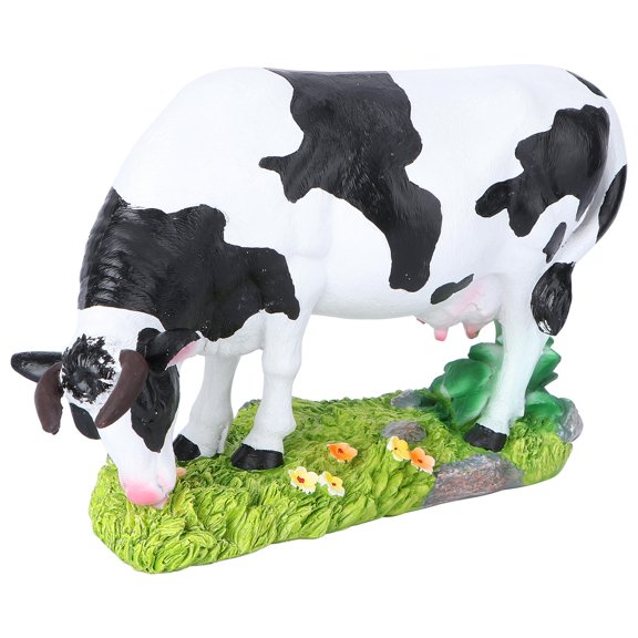 Simulation Animal Cow Scene Layout Model Figures for Kids Child White