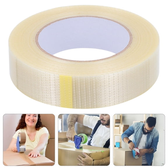 HOMEMAXS Single-Sided Tape Model Fixed Strength Strip Filament Tape Mesh Stripe Tape
