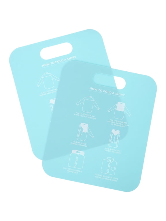 Sky-Blue PP Clothes Folding Tool for Home Quick and Efficient 2Pcs