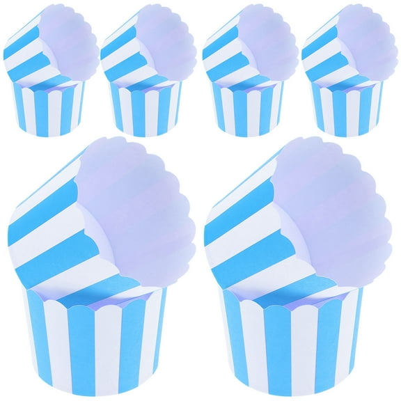 HOMEMAXS Skyblue Paper Cupcake Liners for Baking Suitable for Home Use 100pcs Large Muffin Cups
