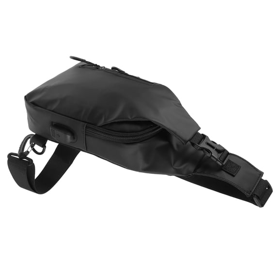 BEADCEST Black Waterproof Breathable Chest Bag Adjustable Strap Crossbody Shoulder Sling Bag