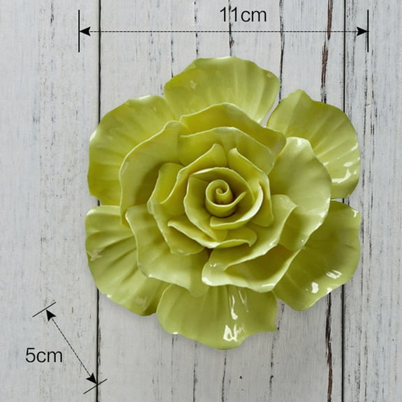 HOMEMAXS Small Ceramic Flower Wall Decoration Background Mural Baby
