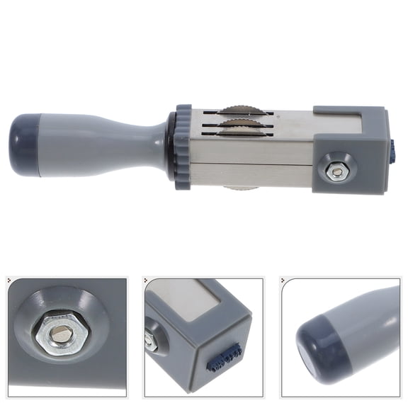 HOMEMAXS Small Date Marker Handheld Date Stamp Adjustable Rolling Stamp For Office And Daily Use