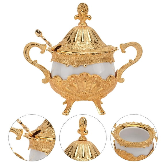 HOMEMAXS Small Sugar Bowl Container for Condiment Dish Kitchen