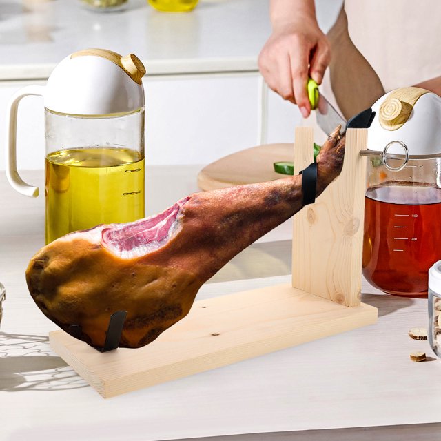 HOMEMAXS Spanish Ham Stand Stable U-Shaped Slot Ham Holder for Easy ...