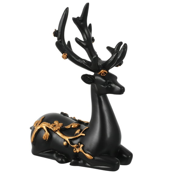 HOMEMAXS  Sphere Stand Gazing Elk Crystal Tee Indoor Decoration Vintage