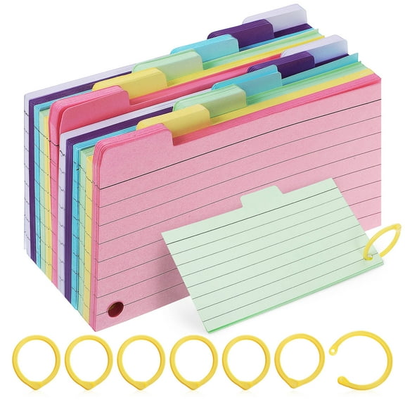 Greenadscape Lined Memo Pads Assorted Color 450Pcs for Study Aid