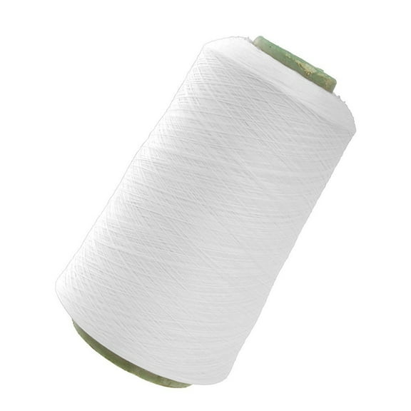 HOMEMAXS 150D White Polyester Overlock Sewing Machine Thread Spool for Stitching and Crafting