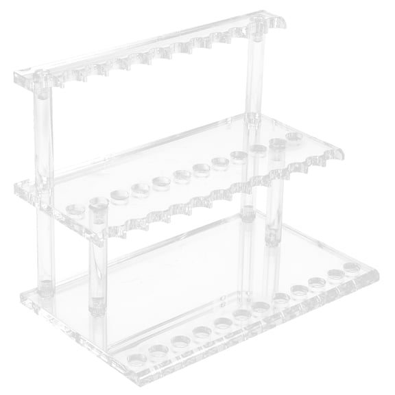 HOMEMAXS Spoon Display Case Desktop Stationery Organizers Pen Stands Holder for Cabinet Transparent