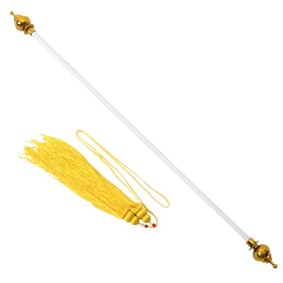 HOMEMAXS Sports Meet Banner Hanging Pole Double Tassels Horizontal Silk Banner Pole