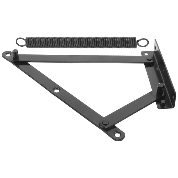 HOMEMAXS Spring Hinge Dresser Shelf Bracket Knob Brackets for Shelves Collapsible Black