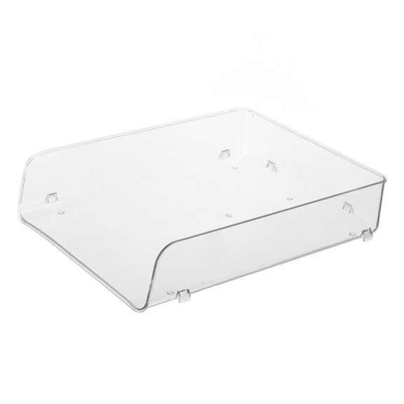 HOMEMAXS Stackable Storage Box Tabletop Organizer Box File Box Desktop Makeup Storage Case