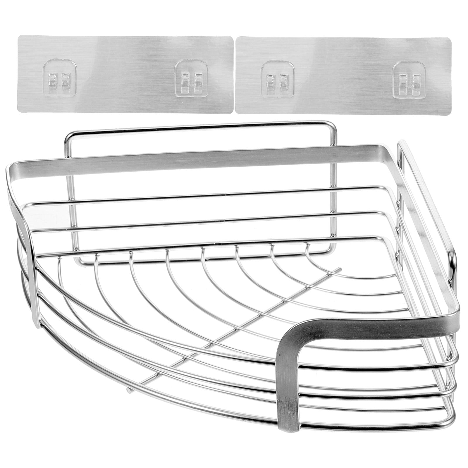 HOMEMAXS Stainless Steel Bathroom Storage Rack Corner Triangle Shelf ...