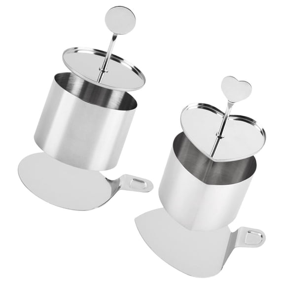 Stainless Steel Cake Molds for Kitchen Baking Perfect for Cookies Mousse and 2 Sets