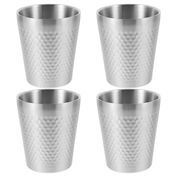 VERDANVERSE Beer Mug 304 Stainless Steel Reusable Bar Use 4Pcs 300Ml