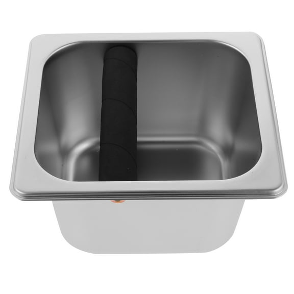Stainless Steel Coffee Knock Box for Espresso Ground Powder 1 Set Bucket