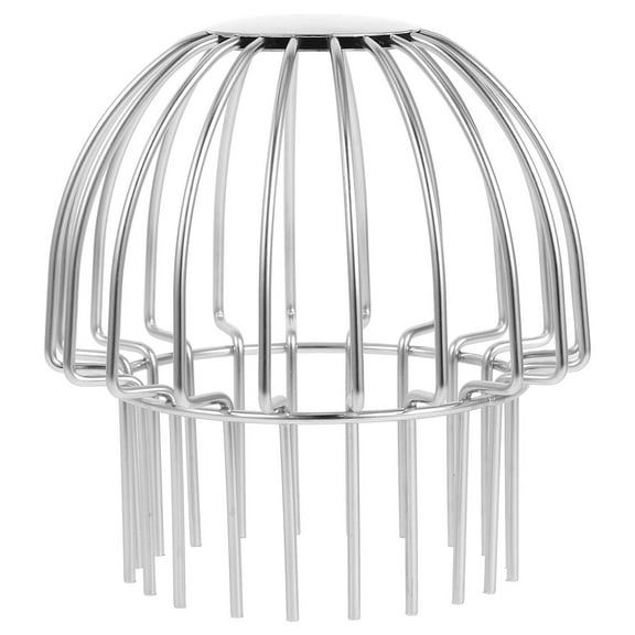 Stainless Steel Gutter Downspout Guard Leaf Guard Anti-blocking Floor Drain Filter Stainless Steel Drain Outdoor Round Floor Net Cover Roof Anti-Blocking Line Cap