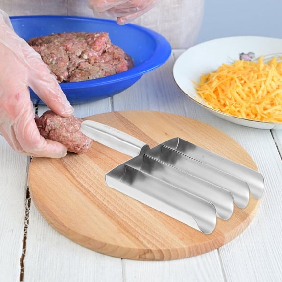 VERDANVERSE Meat Baller With Handles 304 Stainless Steel 1 Pair Accessory