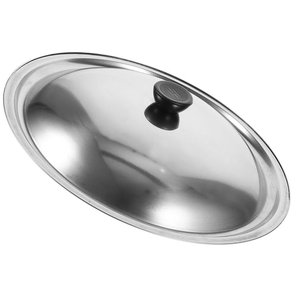 HOMEMAXS Frying Pan Lid Stainless Steel Pots Cover Metal Lid Bowl Cover Reusable Pot Lid Pot Pan Lid 32cm