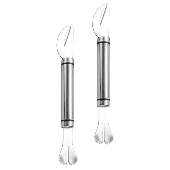 Minkissy 2-Piece Shrimp Peeler Set Stainless Steel Shrimp Cleaning Tools for Kitchen and Home Cooking Preparation